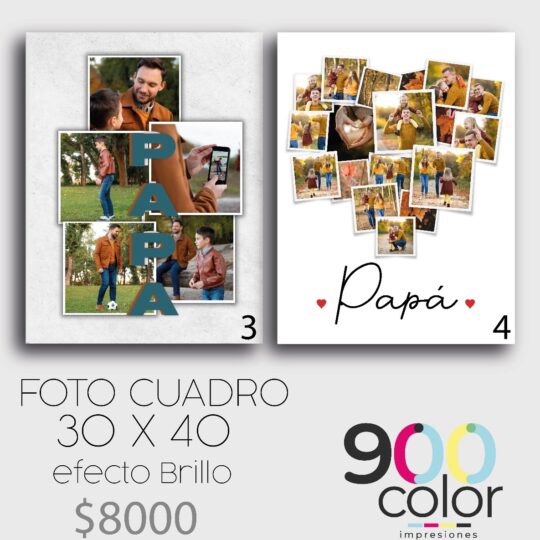 Cuadro fotográfico 30x40cm montado en madera.